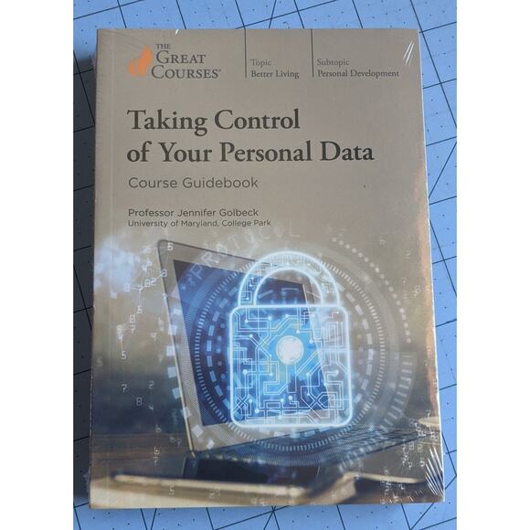 NEW Sealed Taking Control of Your Personal Data Golbeck-2 DVD & Course Book - Picture 1 of 2